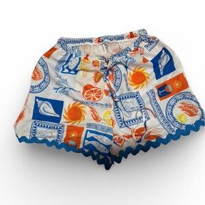 Women’s Seashell Colorful Patterned Shorts